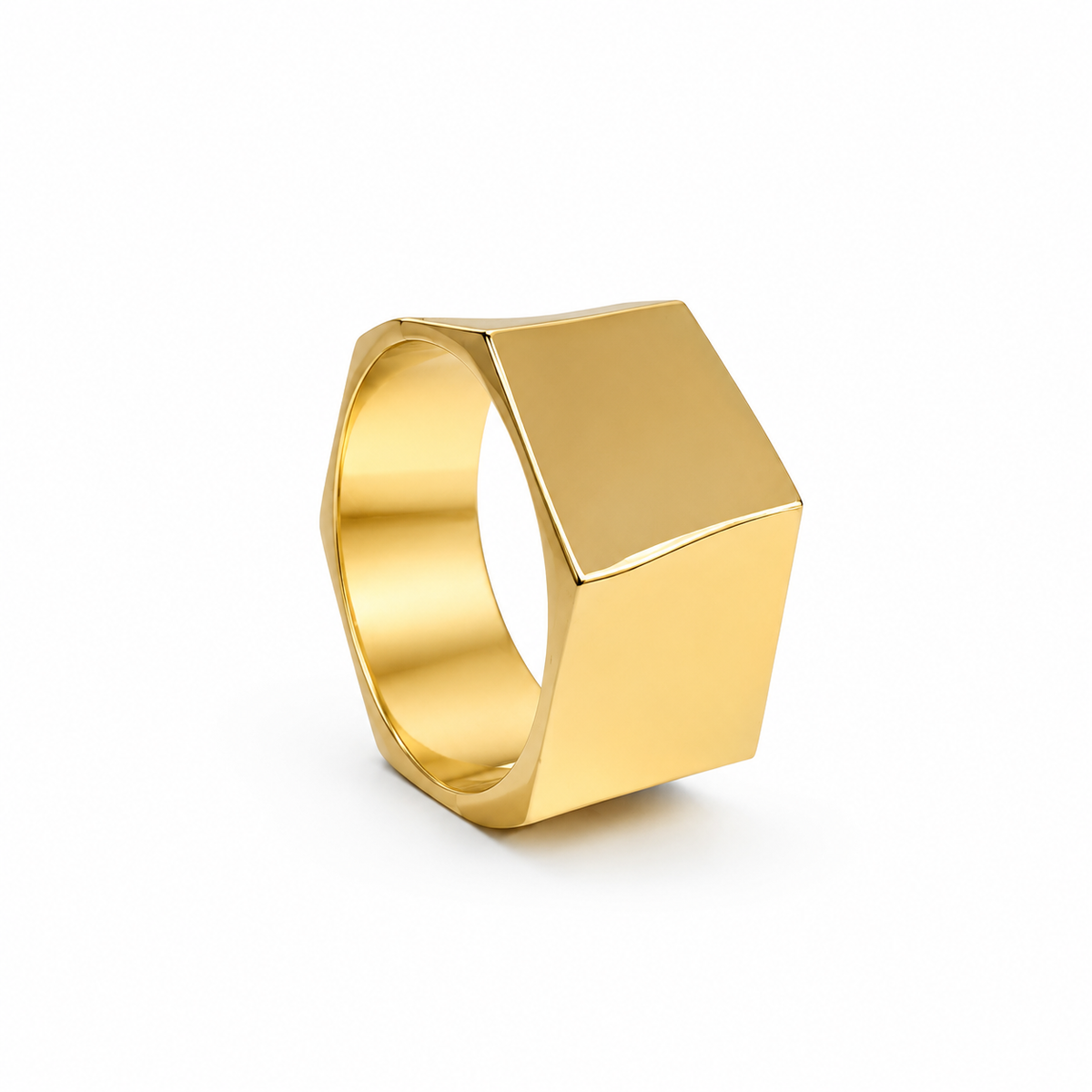Máxi Bracelete Geométrico Banho Ouro